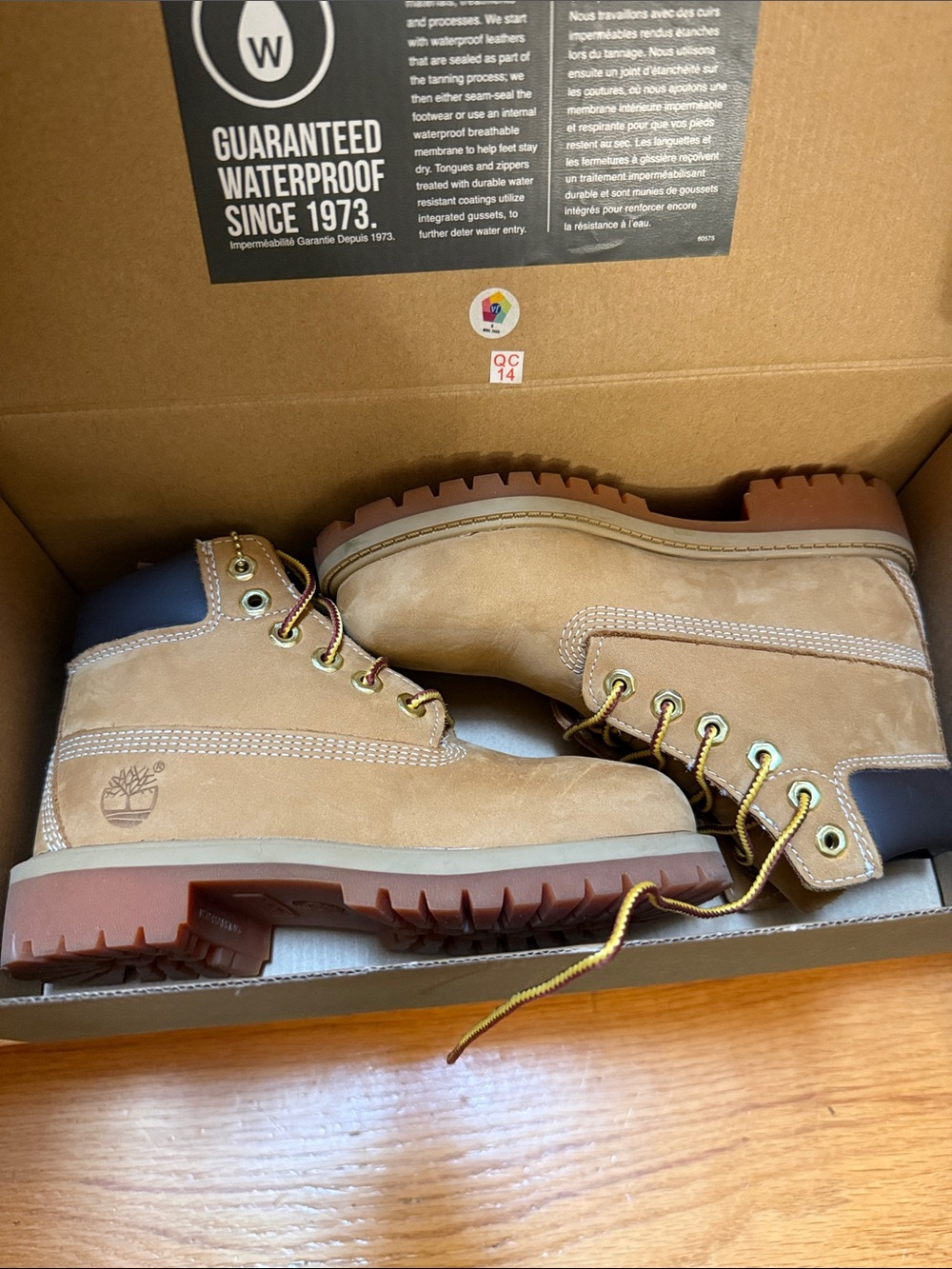 Timberland Wheat Nubuck 6-Inch Waterproof Work Boots - Tan/Brown